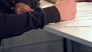 beauty with big natural tits slips off white panties to touch herself.