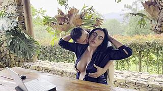 horny boss bangs pregnant woman to save job! 😲