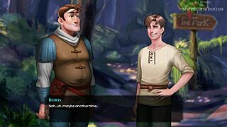 Myrtle Displays Big Boobs In Sexy Lingerie, Hardening Boris's Cock