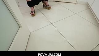 povmum my huge tits blonde stepmom astrid star wants me to fuck her and creampie her