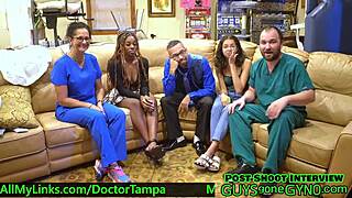 Angel Ramiraz gets a thorough physical with a dick swab, full film at guysgonegynocom