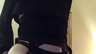 Yo, check this mature tranny taking a hard BBC pounding!