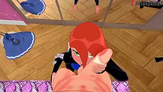 Gwen Tennyson fazendo sexo na frente do espelho POV completo preview Ben 10 vídeo completo e POV completo no Sheer ou PTRN Fantasyking3