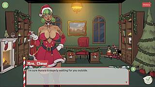 claus discovers mrs santa's secret surprise in xmas game