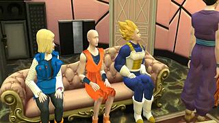 Ever Wondered How Videl and Nro 18 Swap Wives in Dragon Ball Hentai?