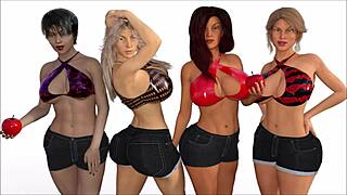 Cheating hotwife milf in wild 3D comics with cuckold