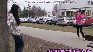 Lesbian Teen Fingers Cunt In Shower Bathing Scene