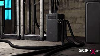 sci-fi bunker adventure with a cuffed blonde and her stunning figure