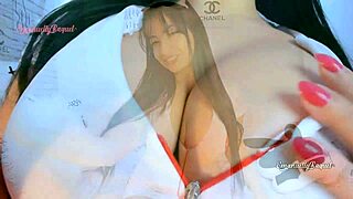 Sexy nurse teases with big tits, fucks toy in hot cosplay