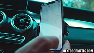 Uber driver gets down and dirty with gay customer in hot action.