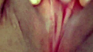 indian babe rubs her shaved wet cunt before work