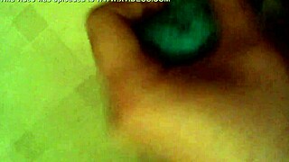 He cums in his girlfriend's panties while her friend watches