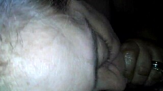 In a cozy home, an amateur couple shares an intimate blowjob moment.