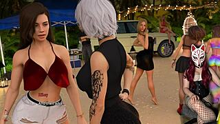 sexy babes on the beach, wanna join the debauchery?