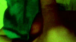 He cums in his girlfriend's panties while her friend watches