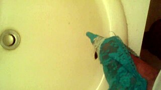 He cums in his girlfriend's panties while her friend watches