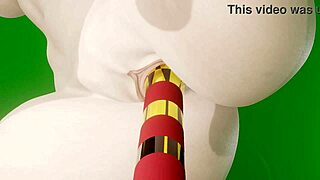 android 18 animation test with unique dildo play