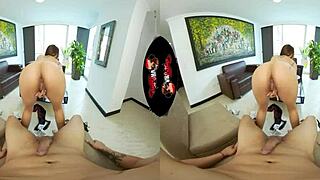 vrlatina - beautiful latin babe undresses then fucks vr