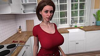 Summer Heat Part 3 gameplay shows brunette slut fucked with cum inside