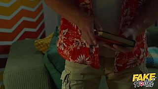 fake hostel - summoning sex goddess hayley vernon in red for halloween orgasms