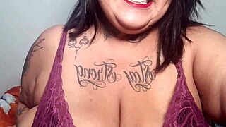 Mary jhuana flashes her huge saggy tits and big natural ass in cold sp to warm up