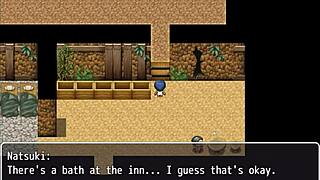 Damn! Tanned Natsuki in hentai game ep 3 naked bath