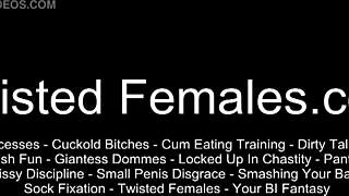 Femdom Mistress Denies Slave Orgasm in BDSM Punishment POV