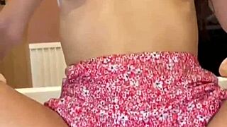 In the jacuzzi, a hot tall brunette teen 18+ gets wet clothed sex with big cock and monster cock babe.