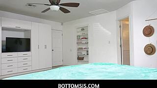 Horny stepsis Riley Jean fulfills taboo desires with POV sex