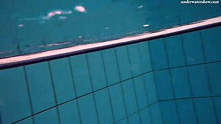 i watch liza bubarek as hot underwater mermaid in pool