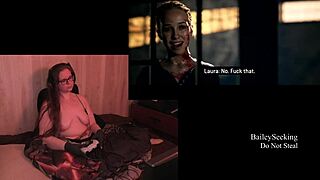 Naked Playthrough Of The Quarry Part 8 With Brunette BBW