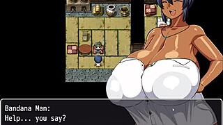 Damn! Tanned Natsuki in hentai game ep 3 naked bath