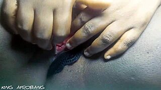 Konyefa seduces in this casting interview with her ebony ass and fingering