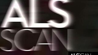 Babe fingers her wet pussy in fishnets.