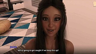 Did you see the brunette milf walk in on John fucking Jamie?