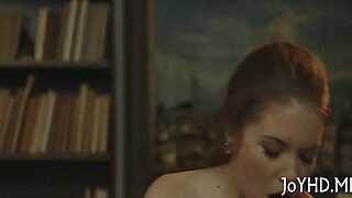 Teen hottie sits down on dick