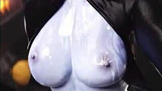 Overwatch hentai compilation with retro anime intensity