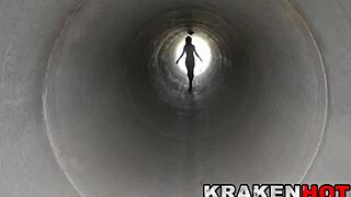 redhead milf participates in outdoor casting interview