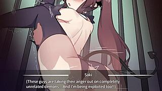 corporate succubus gets gangbanged in bondage