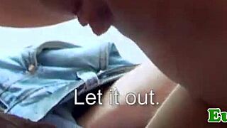 Euro girl fucks for cash.