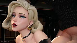 Overwatch hentai compilation with retro anime intensity