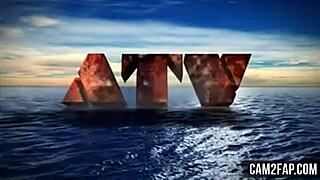 Hey, check out this babe in a skirt getting anal and facial