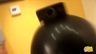 Blonde And Brunette Lesbians Finger And Dildo Fuck On White Leather Sofa