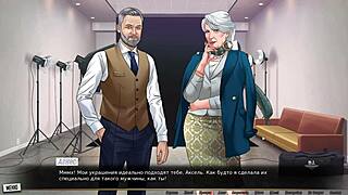 complete gameplay with boss milf jerking off