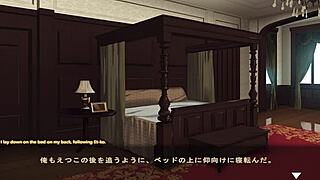 In Maid-san to Boin game, Etsuko experiences intense scenes in English.