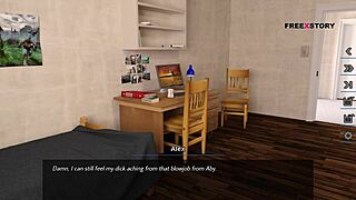 dreams of desire aby rewards alex with handjob and blowjob!