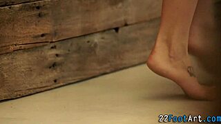 hey, wanna see this european babe give an epic footjob?