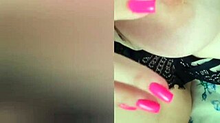 Big perfect tits close-up.