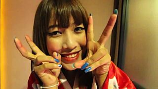 asiansexdiary foreign cock gets the best welcoming with blowjob and cumshot