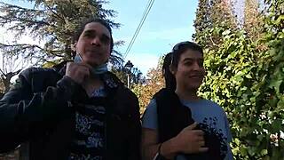 Ever Seen Best Friends Give a Daring Blowjob Right on a Public Street?